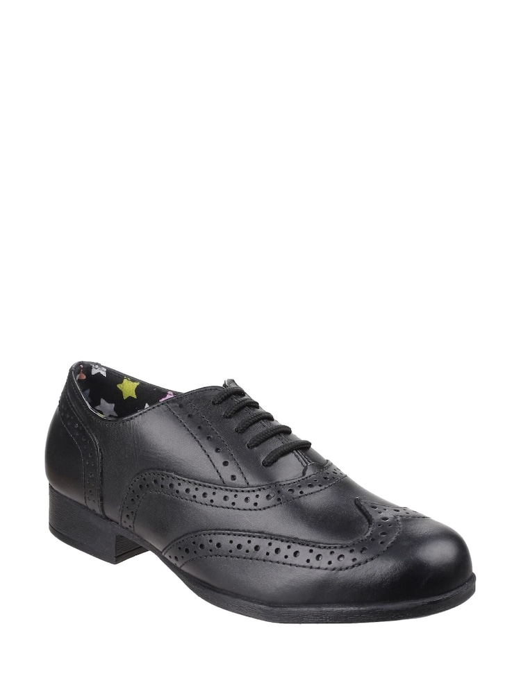 Hush Puppies Black Kada Senior School Shoes - Image 2 of 4 Hush Puppies Black Kada Senior School Shoes - Image 2 of 4