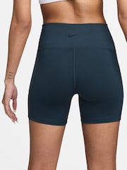 Nike Navy One Wrap High-Waisted 5" Cycling Shorts - Image 2 of 5