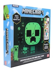 Minecraft Creeper Glow In The Dark Wall Clock - Image 3 of 3