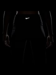 Nike Black One High Waisted Fold Over Flared Leggings - Image 11 of 11