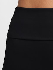 Nike Black One High Waisted Fold Over Flared Leggings - Image 8 of 11
