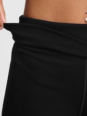 Nike Black One High Waisted Fold Over Flared Leggings - Image 9 of 11