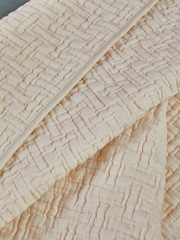 Cream Irregular Texture Bedspread - Image 2 of 3
