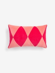 Pink Quinn Velvet Cushion - Image 3 of 5