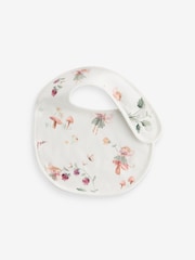 Pink Baby 100% Cotton Bibs 5 Pack - Image 5 of 6