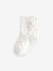 Pink Heart Stripe Baby Socks 5 Pack (0mths-2yrs) - Image 3 of 6