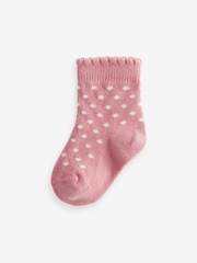 Pink Heart Stripe Baby Socks 5 Pack (0mths-2yrs) - Image 4 of 6