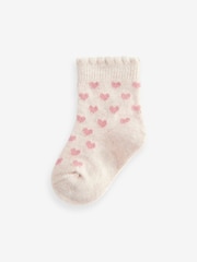 Pink Heart Stripe Baby Socks 5 Pack (0mths-2yrs) - Image 5 of 6