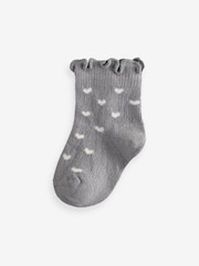 Monochrome Bow Baby Socks 5 Pack (0mths-2yrs) - Image 4 of 8