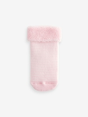 Pink Towelling Character Socks 4 Pack (0mths-2yrs) - Image 5 of 5
