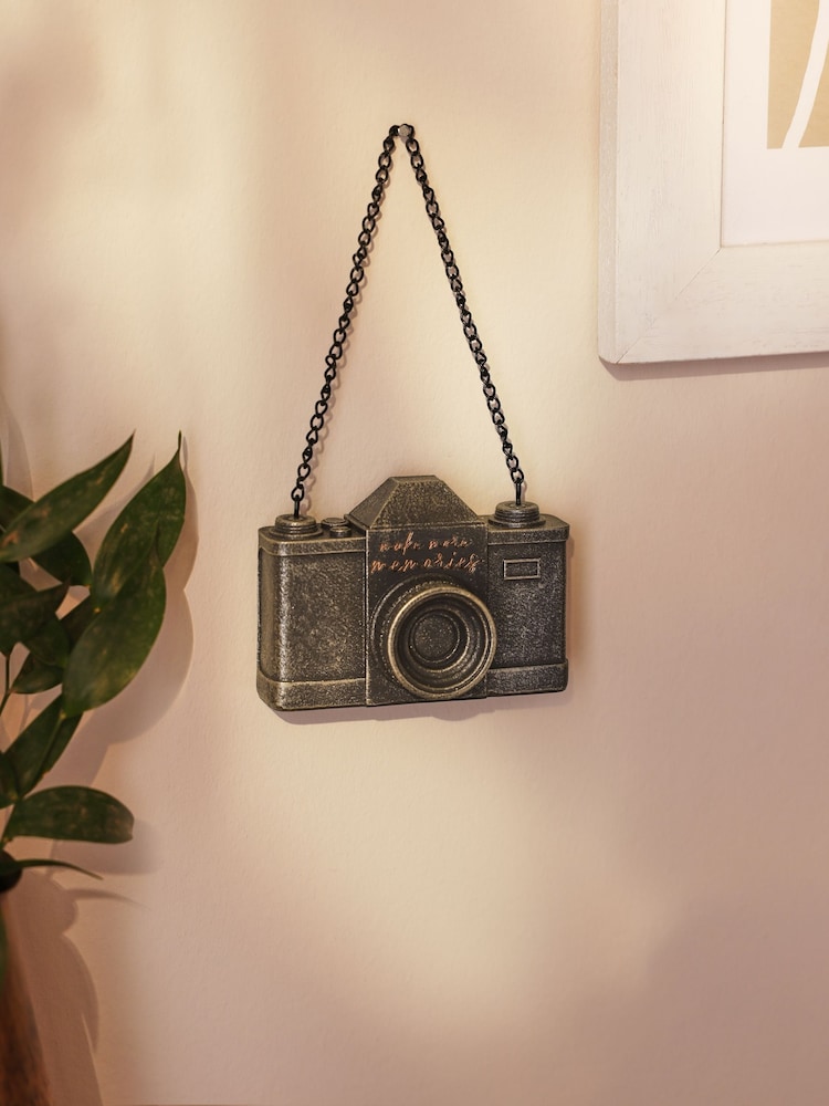 Black Camera Slogan Hanging Ornament - Image 1 of 5