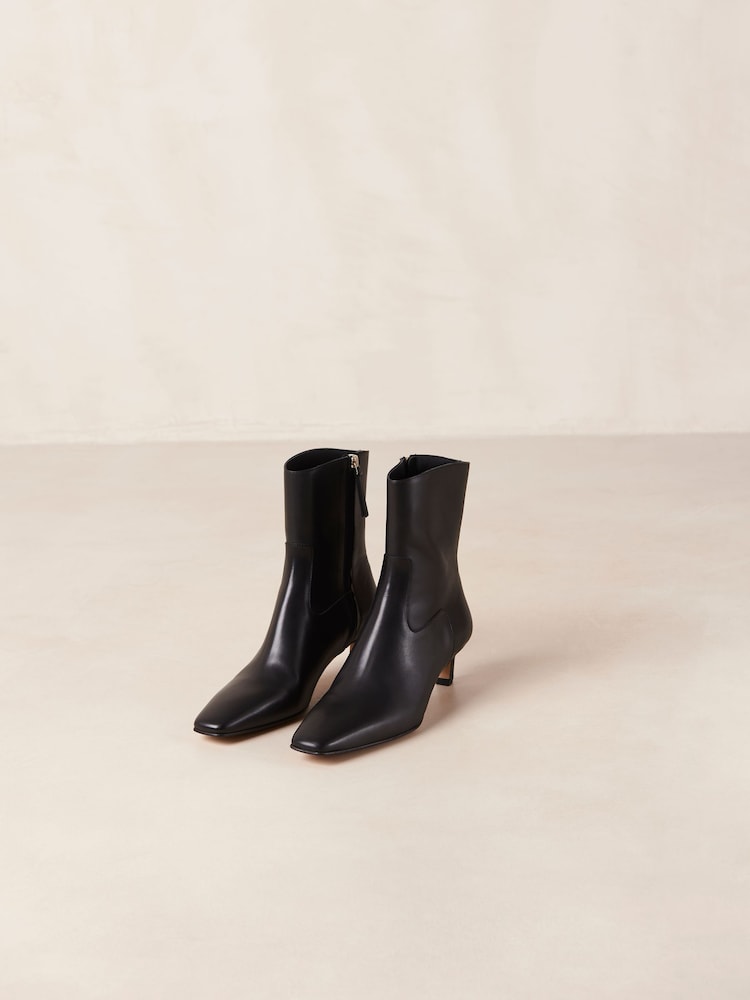 Alohas Black Nash Suede Leather Ankle Boots - Image 1 of 2 Alohas Black Nash Suede Leather Ankle Boots - Image 1 of 2