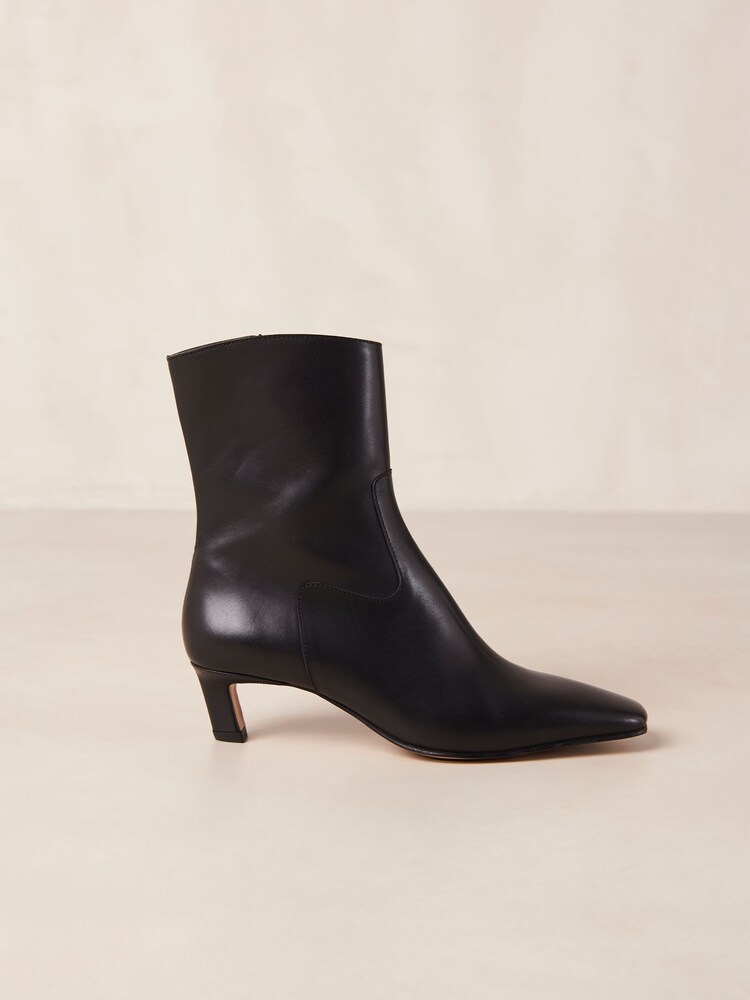 Alohas Black Nash Suede Leather Ankle Boots - Image 2 of 2