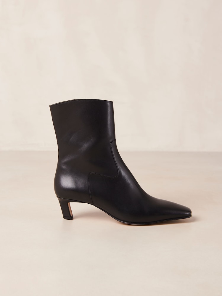 Alohas Black Nash Suede Leather Ankle Boots - Image 2 of 2 Alohas Black Nash Suede Leather Ankle Boots - Image 2 of 2