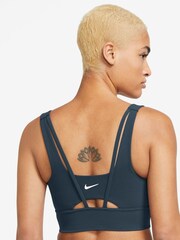 Nike Armory Navy Zenvy Medium-Support Padded Longline Sports Bra - Image 2 of 3