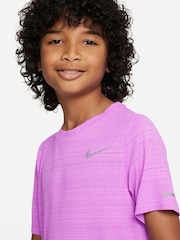 Nike Rush Fuschia Dri-FIT Miler Training T-Shirt - Image 3 of 5