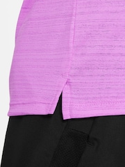 Nike Rush Fuschia Dri-FIT Miler Training T-Shirt - Image 4 of 5