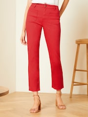 Love & Roses Red Slim Crop Jeans - Image 1 of 4