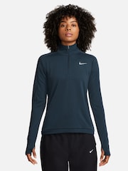 Nike Navy Dri-FIT Pacer Half Zip Running Top - Image 1 of 5
