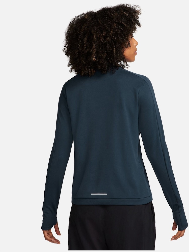 Nike Navy Dri-FIT Pacer Half Zip Running Top - Image 2 of 5