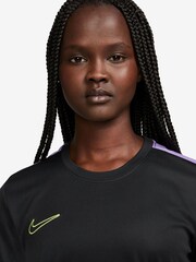 Nike Black Dri-FIT Academy Short-Sleeve Football Top - Image 3 of 5