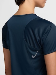 Nike Navy Dri-FIT Race Short Sleeve Running Top - Image 4 of 7
