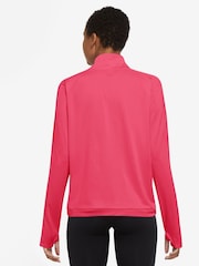 Nike Bright Pink Dri-FIT Pacer Half Zip Running Top - Image 3 of 5
