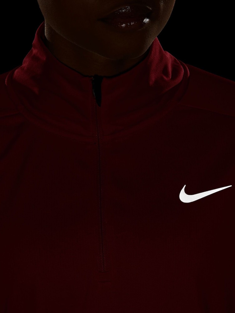 Nike Bright Pink Dri-FIT Pacer Half Zip Running Top - Image 5 of 5