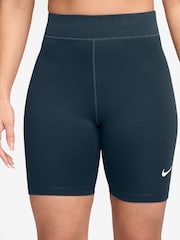 Nike Armory Navy Classic High Waisted 8" Cycling Shorts - Image 1 of 4