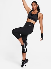 Nike Universa Medium Support High Waisted Cropped Leggings with Pockets - Bild 1 von 8