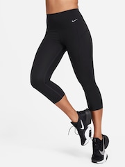 Nike Universa Medium Support High Waisted Cropped Leggings with Pockets - Bild 3 von 8