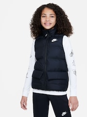 Nike Black Sportswear Synthetic Fill Gilet - Image 1 of 6