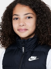 Nike Black Sportswear Synthetic Fill Gilet - Image 3 of 6