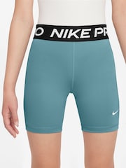 Nike Turquoise 5 Inch Dri-FIT Pro Shorts - Image 1 of 4