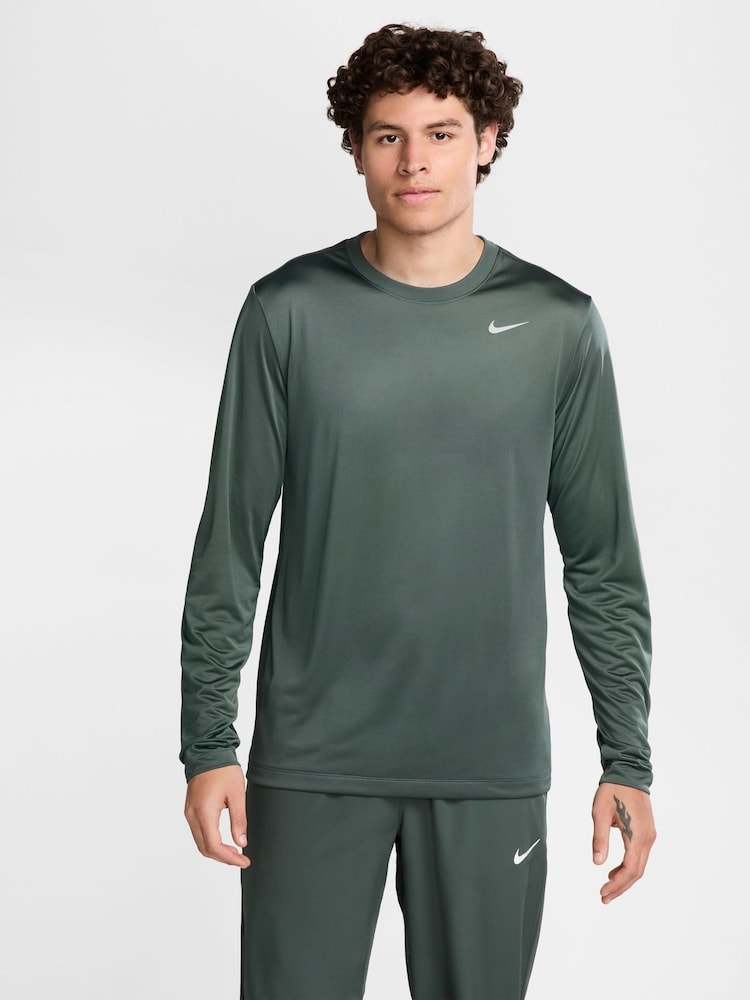 Nike Vintage Green Dri-FIT Legend Training T-Shirt - Image 1 of 4