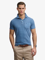 SUPERDRY Classic Cotton Linen Polo Shirt - Larawan 2 ng 5