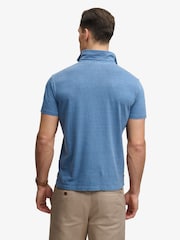 SUPERDRY Classic Cotton Linen Polo Shirt - Larawan 3 ng 5