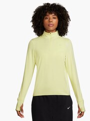 Nike Yellow Dri-FIT Swift Element UV Half Zip Running Top - Image 1 of 4