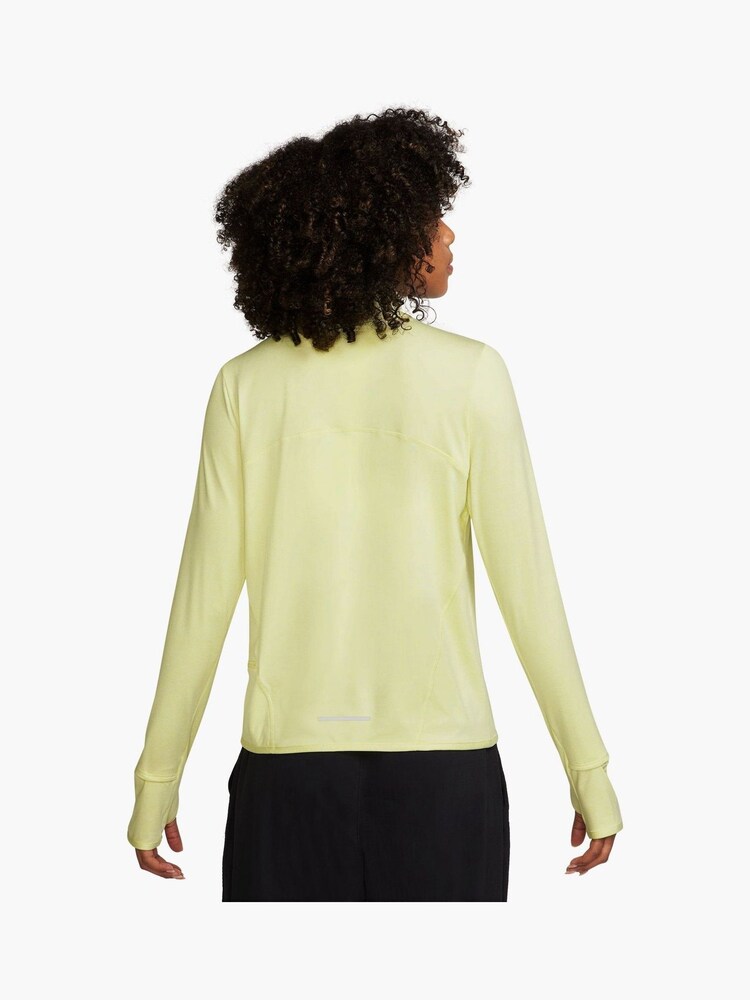 Nike Yellow Dri-FIT Swift Element UV Half Zip Running Top - Image 2 of 4