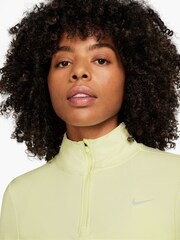 Nike Yellow Dri-FIT Swift Element UV Half Zip Running Top - Image 3 of 4