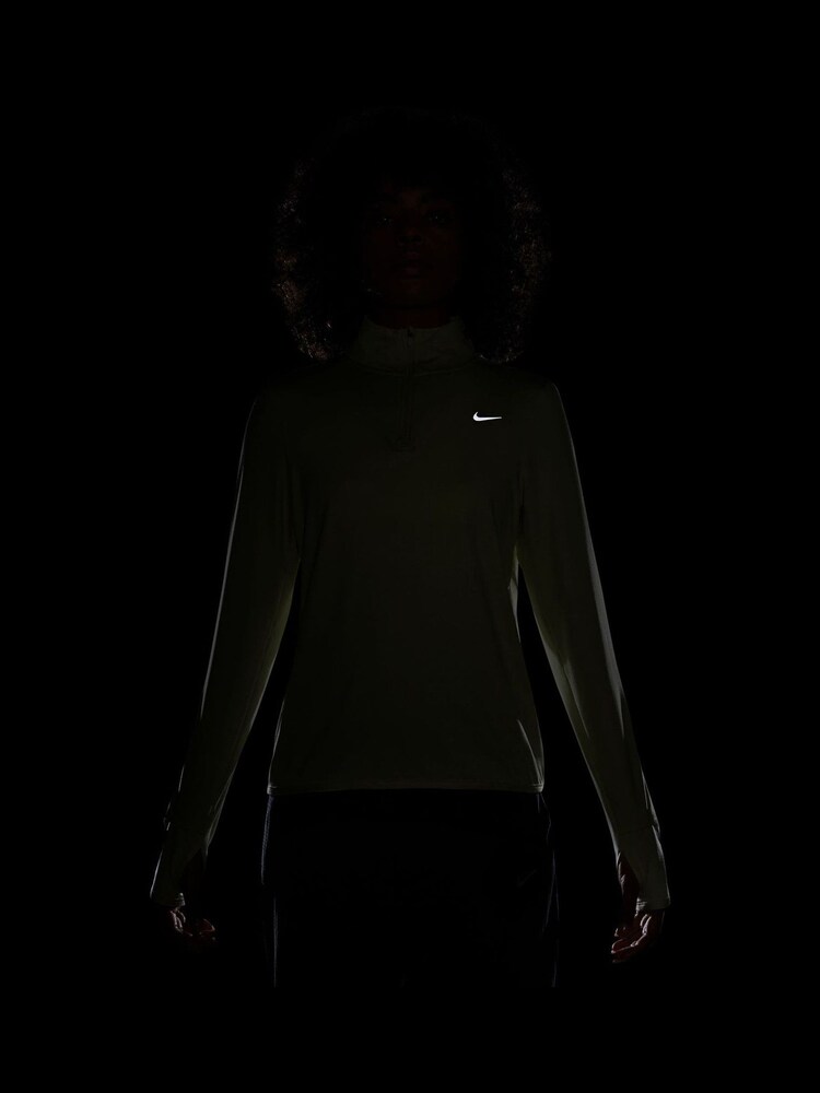 Nike Yellow Dri-FIT Swift Element UV Half Zip Running Top - Image 4 of 4
