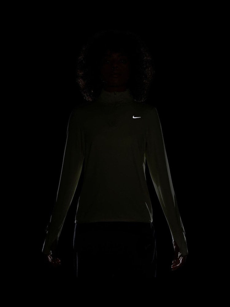 Nike Yellow Dri-FIT Swift Element UV Half Zip Running Top - Image 4 of 4 Nike Yellow Dri-FIT Swift Element UV Half Zip Running Top - Image 4 of 4