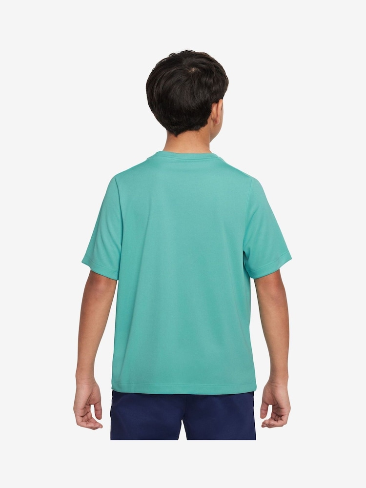 Nike Green Frost Dri-FIT Multi + Training T-Shirt - Image 2 of 3 Nike Green Frost Dri-FIT Multi + Training T-Shirt - Image 2 of 3
