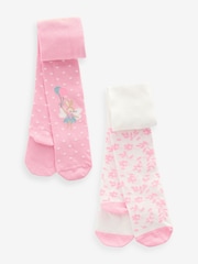 Pink Fairy Baby Tights 2 Pack (0mths-2yrs) - Image 1 of 3