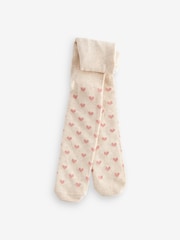 Pink/Cream Baby Tights 2 Pack (0mths-2yrs) - Image 3 of 3