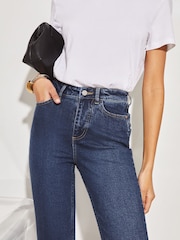 Lipsy Dark Blue Sculpt High Waist Straight Leg jeans - Image 4 of 4