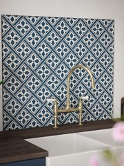 Laura Ashley Midnight Seaspray Mr Jones Glass Splashback 90x75cm - Image 1 of 6