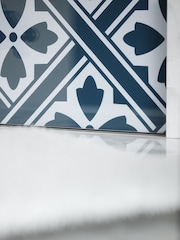 Laura Ashley Midnight Seaspray Mr Jones Glass Splashback 90x75cm - Image 2 of 6
