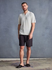 Ecru White Signature Regular Textured Polo Shirt - Image 3 of 7