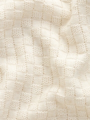 Ecru White Signature Regular Textured Polo Shirt - Image 7 of 7